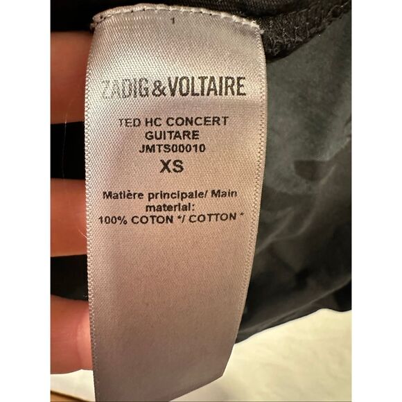 Zadig & Voltaire 'Ted' World Tour Graphic Concert short-sleeved t-shirt, Size XS - Picture 8 of 8